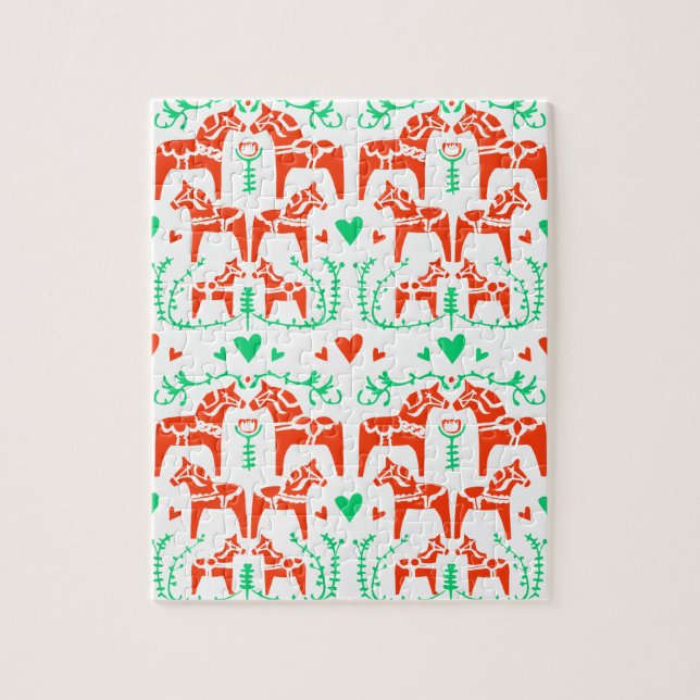 Quebra-cabeça Cavalo de Dala (Vertical)