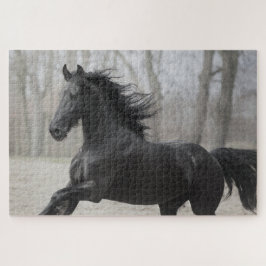 Quebra-cabeça Cavalo de Estalão Negro