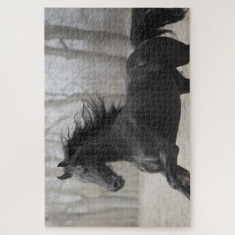 Quebra-cabeça Cavalo de Estalão Negro