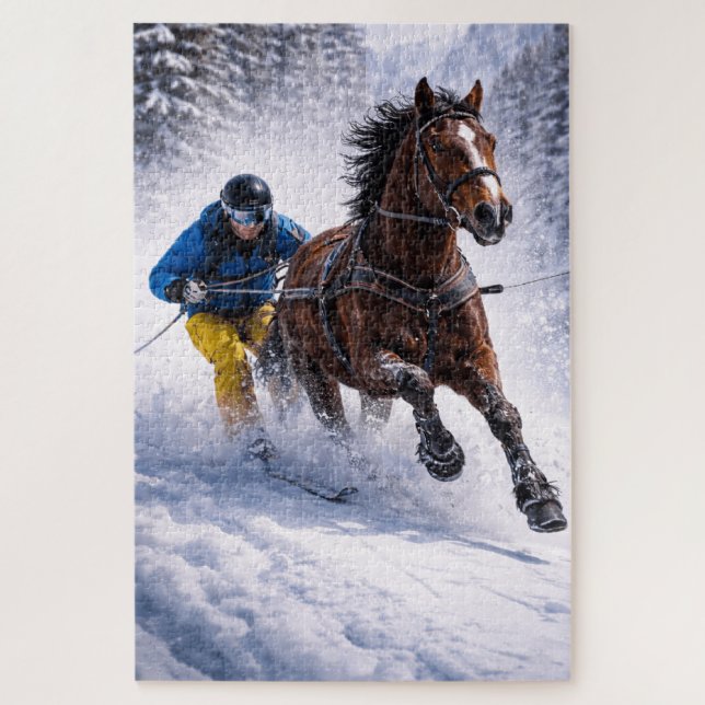 Quebra-cabeça   Cavalo de Inverno | Brinquedos e Jogos | Quebra- (Vertical)