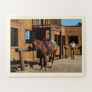 Quebra-cabeça Cavalo e vaqueiro