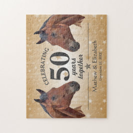 Quebra-cabeça Cavalo Elegante - 50º aniversário de casamento Dou