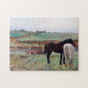 Quebra-cabeça Cavalo num Prado, Edgar Degas