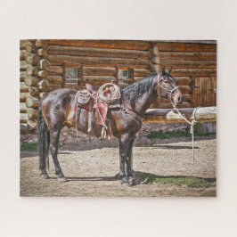 Quebra-cabeça Cavalo selado - Cavalos - Ranch - 520 peças