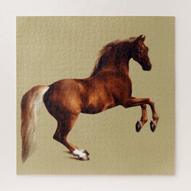 Quebra-cabeça Cavalo Whistlejacket por George Stubbs (Vertical)