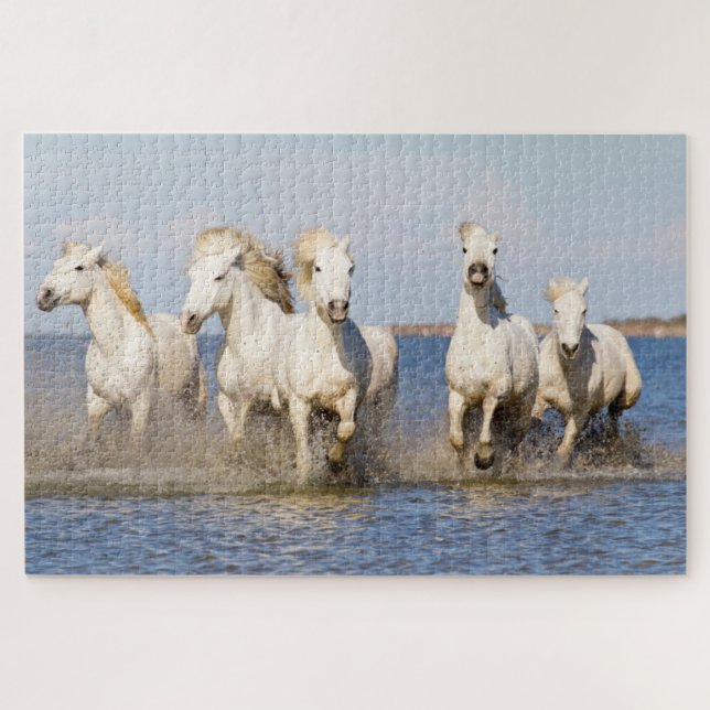 Quebra-cabeça Cavalos de Camargue (Horizontal)