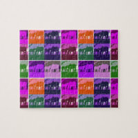 Cavalos de Pop de Arte Multicolores