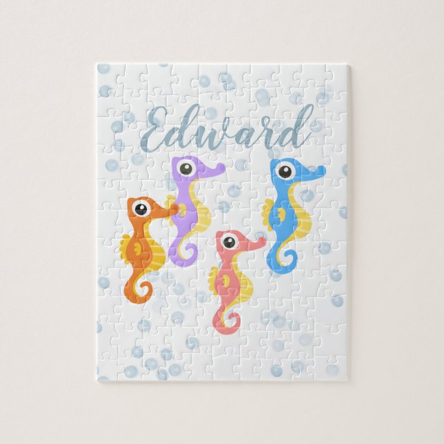 Quebra-cabeça Cavalos-marinhos bonitos (Vertical)