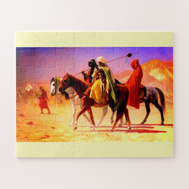 Quebra-cabeça Cavalos que correm no deserto (Horizontal)