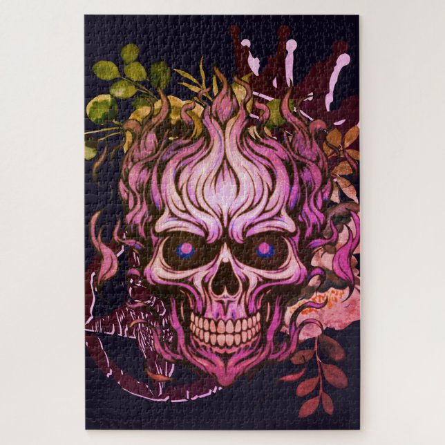 Quebra-cabeça Caveira (Vertical)