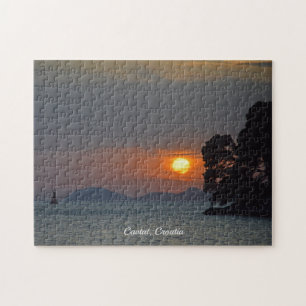 Quebra-cabeça Cavtat, vista croata de Férias Sunset