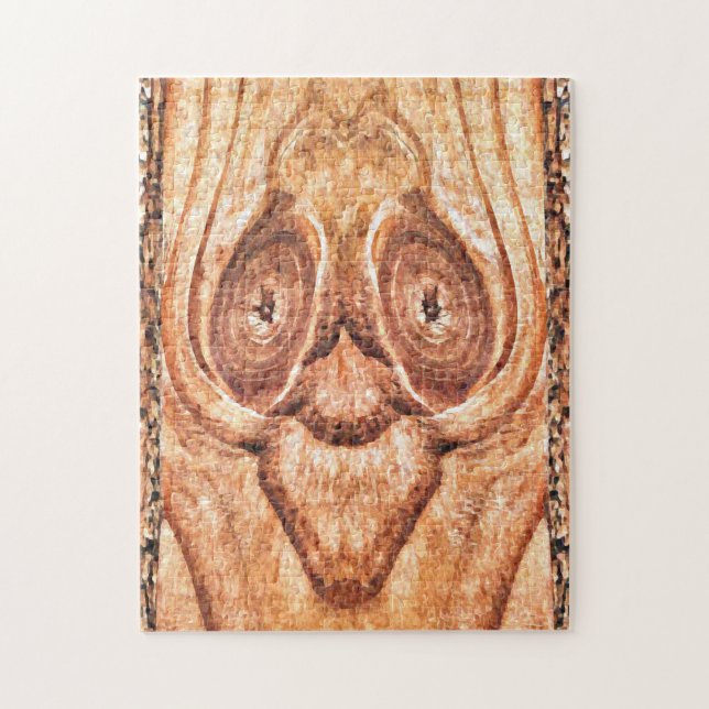 Quebra-cabeça Cedar Abstrato Wood Art (Vertical)