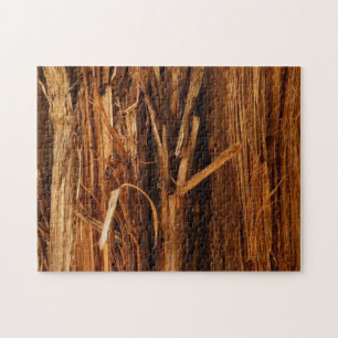 Quebra-cabeça Cedar Textura de Latido de Madeira