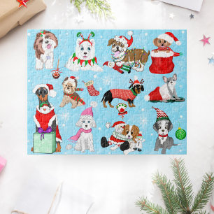 Quebra-cabeça Celebração de Cães de Natal