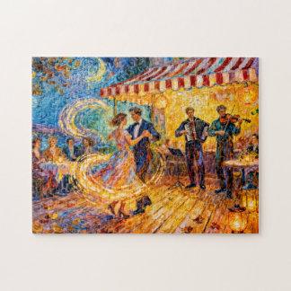 Quebra-cabeça Celebração de Verão Impressionista no Café de Danç