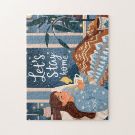 Quebra-cabeça Celebrar noites confortáveis cobertor de malha