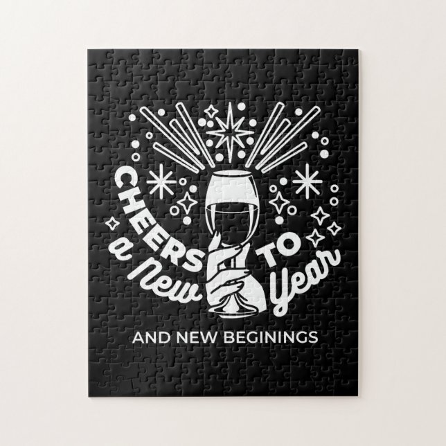 Quebra-cabeça Celebrar o novo começo Ilustração de Vidro de Vinh (Vertical)