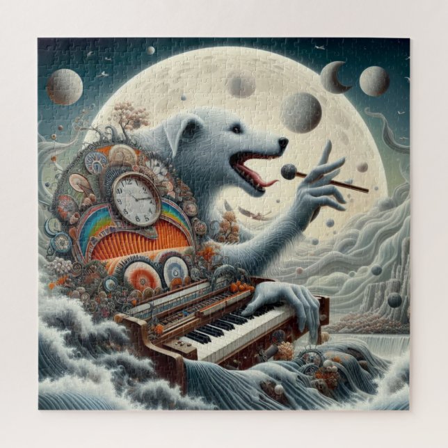 Quebra-cabeça Celestial Canis Pianist (Vertical)