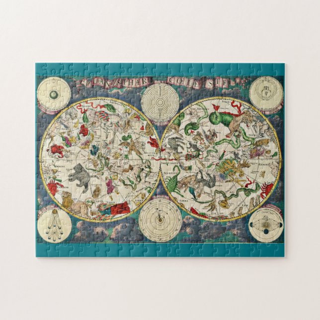 Quebra-cabeça CELESTIAL do MAPA (Horizontal)