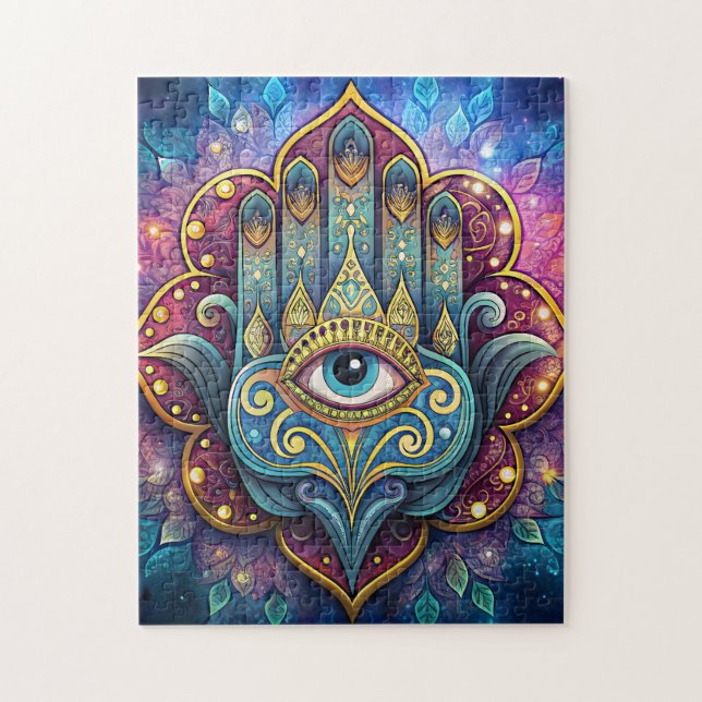 Quebra-cabeça Celestial Hamsa  (Vertical)
