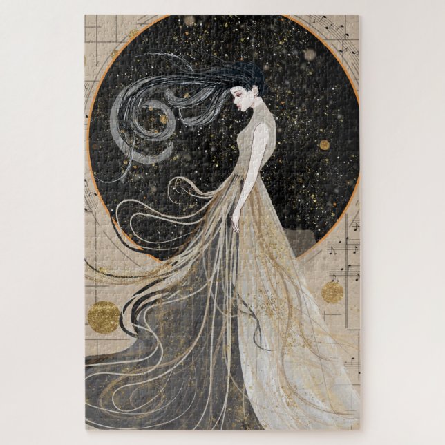 Quebra-cabeça Celestial Muse Dreamy Mulher Cosmica (Vertical)