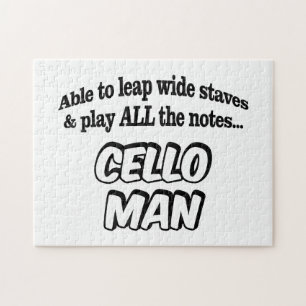 Quebra-cabeça Cello Man - Super-herói da Música