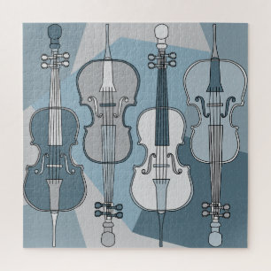 Quebra-cabeça Cellos Pattern Blues Coloridos