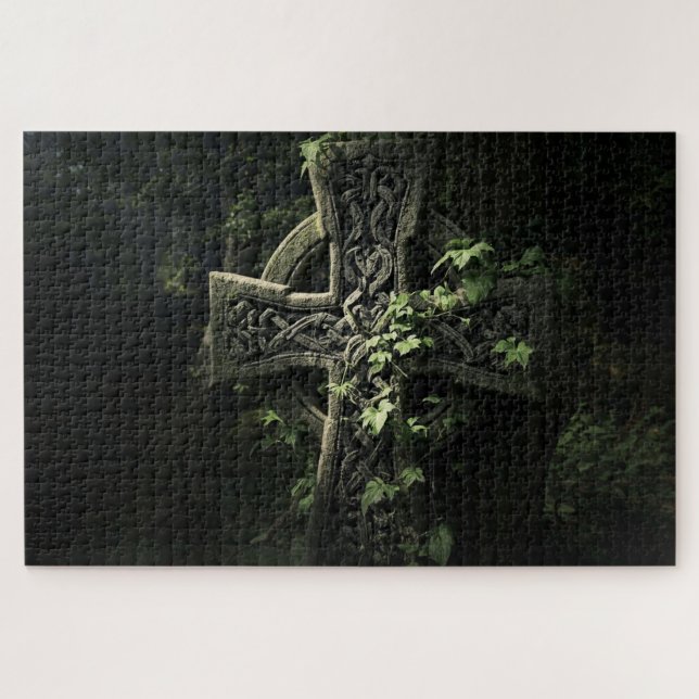 Quebra-cabeça Celtic Knot Cross Jigsaw Puzzle (Horizontal)