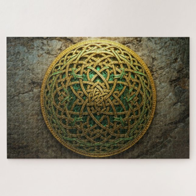 Quebra-cabeça Celtic Knot Mandala Jigsaw Puzzle (Horizontal)