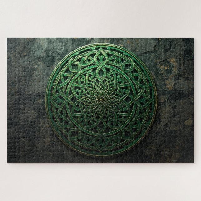 Quebra-cabeça Celtic Knot Mandala Jigsaw Puzzle (Horizontal)