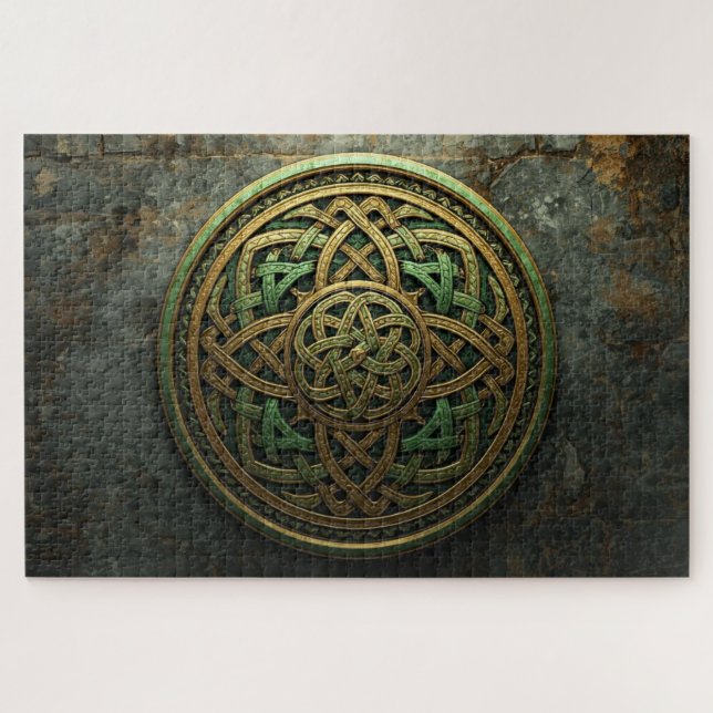 Quebra-cabeça Celtic Knot Mandala Jigsaw Puzzle (Horizontal)
