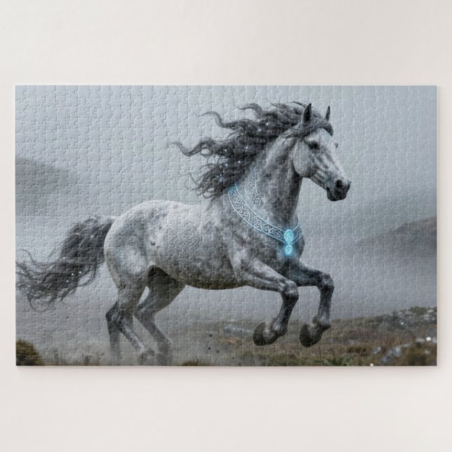 Quebra-cabeça Celtic Spirit Animal Horse Jigsaw Puzzle (Horizontal)