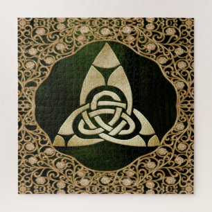 Quebra-cabeça Celtic Trinity Knot on Forest Shadows