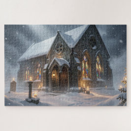 Quebra-cabeça Celtic Winter Chapel Jigsaw Puzzle