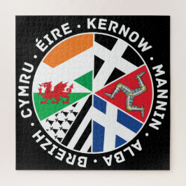 Quebra-cabeça Célticos das Nações Cymru Eire Alba Kernow Mannin