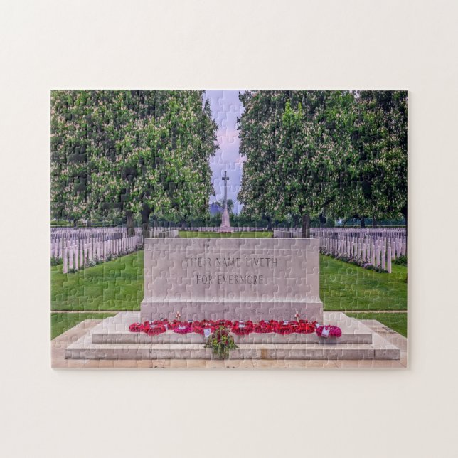 Quebra-cabeça Cemitério Memorial Normandia França (Horizontal)
