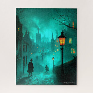 QUEBRA-CABEÇA CENA ASSOMBRADA DE HALLOWEEN PINTADA C1900