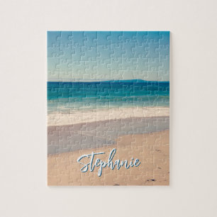 Quebra-cabeça Cena Azul Personalizada do Oceano de Fotografia de