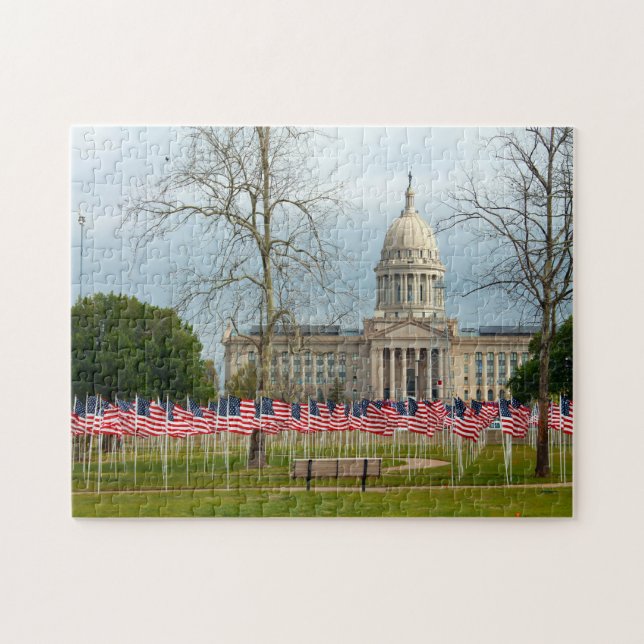 Quebra-cabeça Cena da Cidade Oklahoma. (Horizontal)