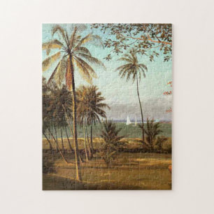 Quebra-cabeça Cena da Flórida, pintura de arte fina,