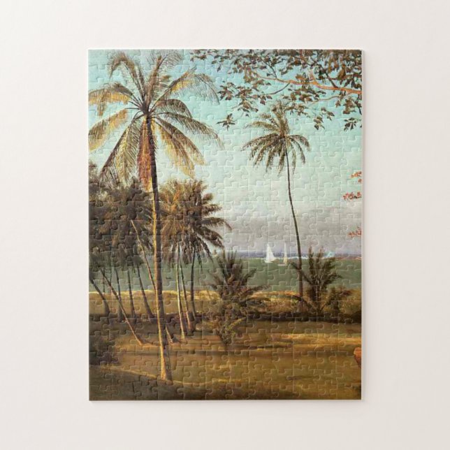 Quebra-cabeça Cena da Flórida, pintura de arte fina, (Vertical)