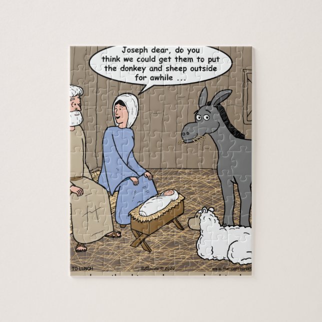 Quebra-cabeça Cena da natividade do perigo do comedoiro (Vertical)