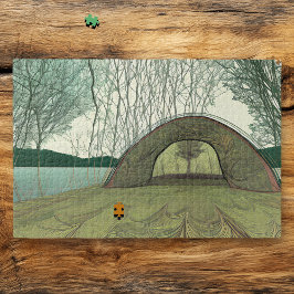 Quebra-cabeça Cena de acampamento tranquila e pacífica