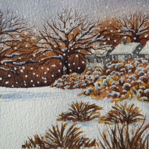 Quebra-cabeça cena de inverno cênico cascas rurais cena de neve