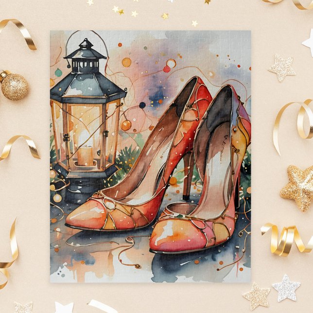 Quebra-cabeça Cena de Natal do Elegante High Heels e Lanterna (Criador carregado)