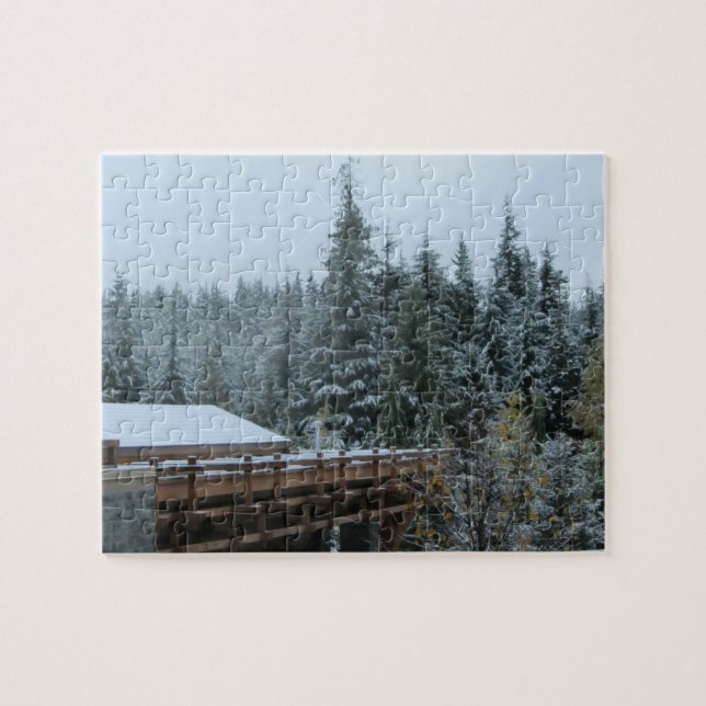 Quebra-cabeça Cena de neve em Whistler (Horizontal)