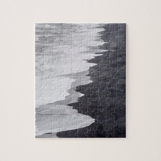 Quebra-cabeça Cena de praia em preto e branco (Vertical)