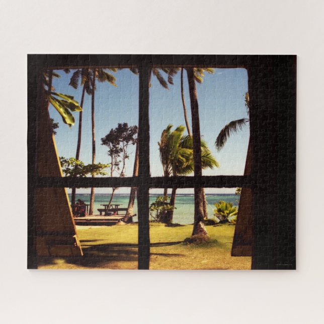 Quebra-cabeça Cena de praia tropical Fiji 16x20 jpcnm 520pc (Horizontal)