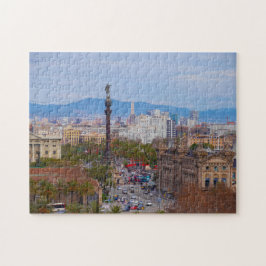 Quebra-cabeça Cena de Rua de Barcelona.