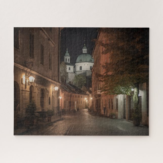 Quebra-cabeça Cena de rua de Salzburgo (Horizontal)